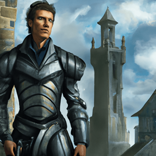 Appearance: Kael is a tall, lean man with short brown hair and piercing blue eyes. He wears a black and gray armored suit that enhances his physical abilities and is equipped with various gadgets and weapons.